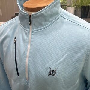FootJoy Light Blue Quarter-Zip Men's Shirt